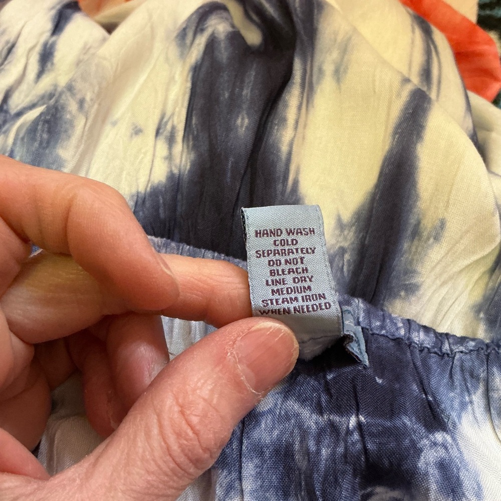 American Woman hippie chic tie dye maxi dress - Picture 3 of 10